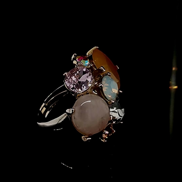 Ladies Multi-colored Healing Chakra Ring - Picture 2 of 2